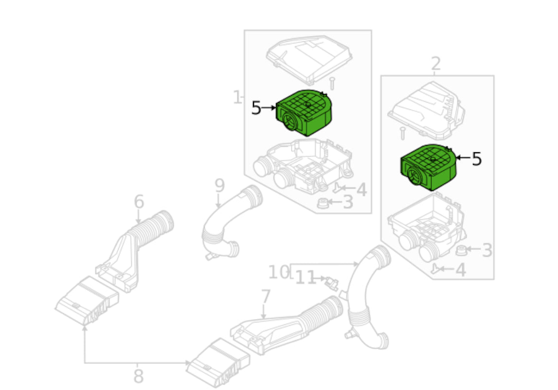 OEM Engine Bay Diagram Genesis GV80 3.5