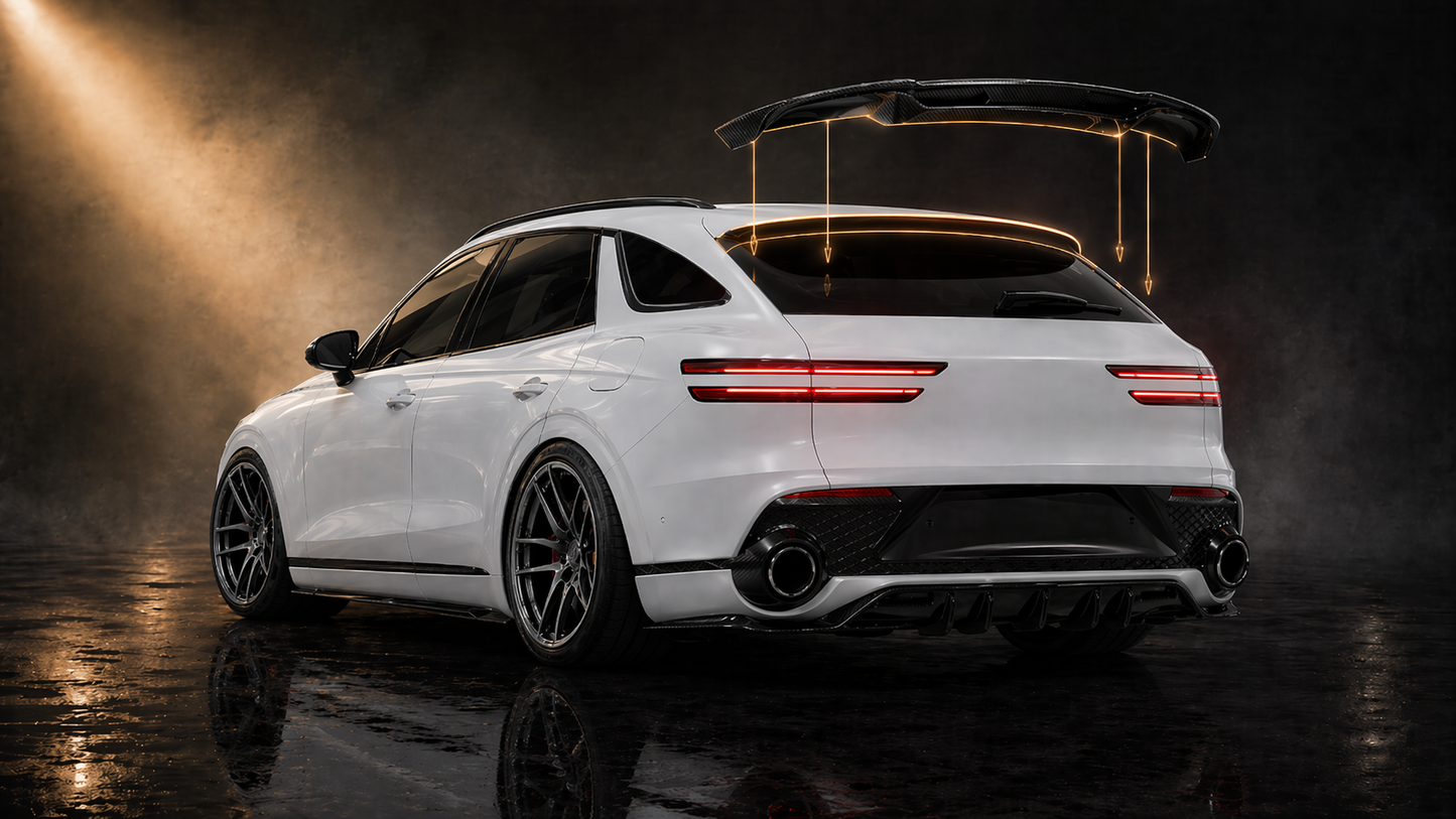 Carbon Fiber Rear Spoiler | 2022-2025 GV70 | Boosted Mentality Motorsports