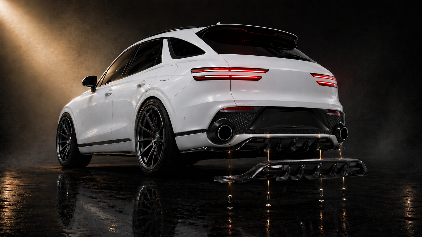 Carbon Fiber Rear Diffuser | 2022–2023 GV70 | Boosted Mentality Motorsports
