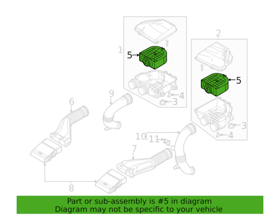 OEM Air Filter Diagram