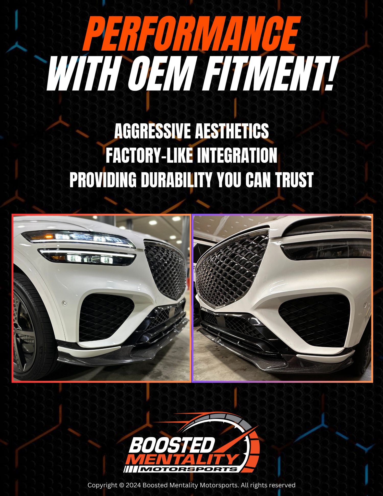 Carbon fiber front lip