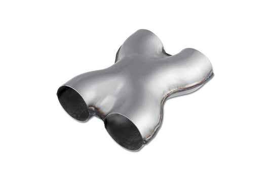 2.5” ID 409 Stainless Steel Exhaust X-Pipe